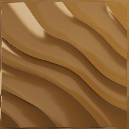 EKENA MILLWORK 19 5/8in. W x 19 5/8in. H Modern Wave EnduraWall Decorative 3D Wall Panel Covers 2.67 Sq. Ft. WP20X20MWDVG